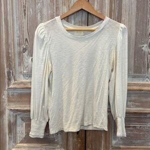 Nation LTD Cream Long Sleeve Top